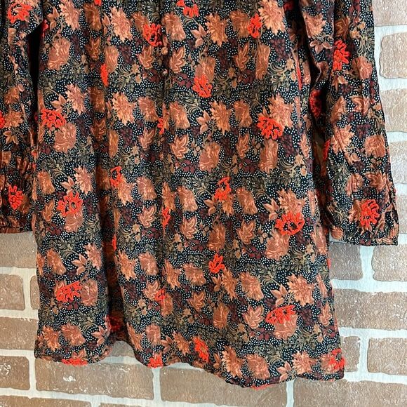 Zara Trafaluc Floral Dress Tunic with Embroidery Top - Picture 3 of 12